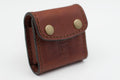 Brown 10-round leather ammo wallet
