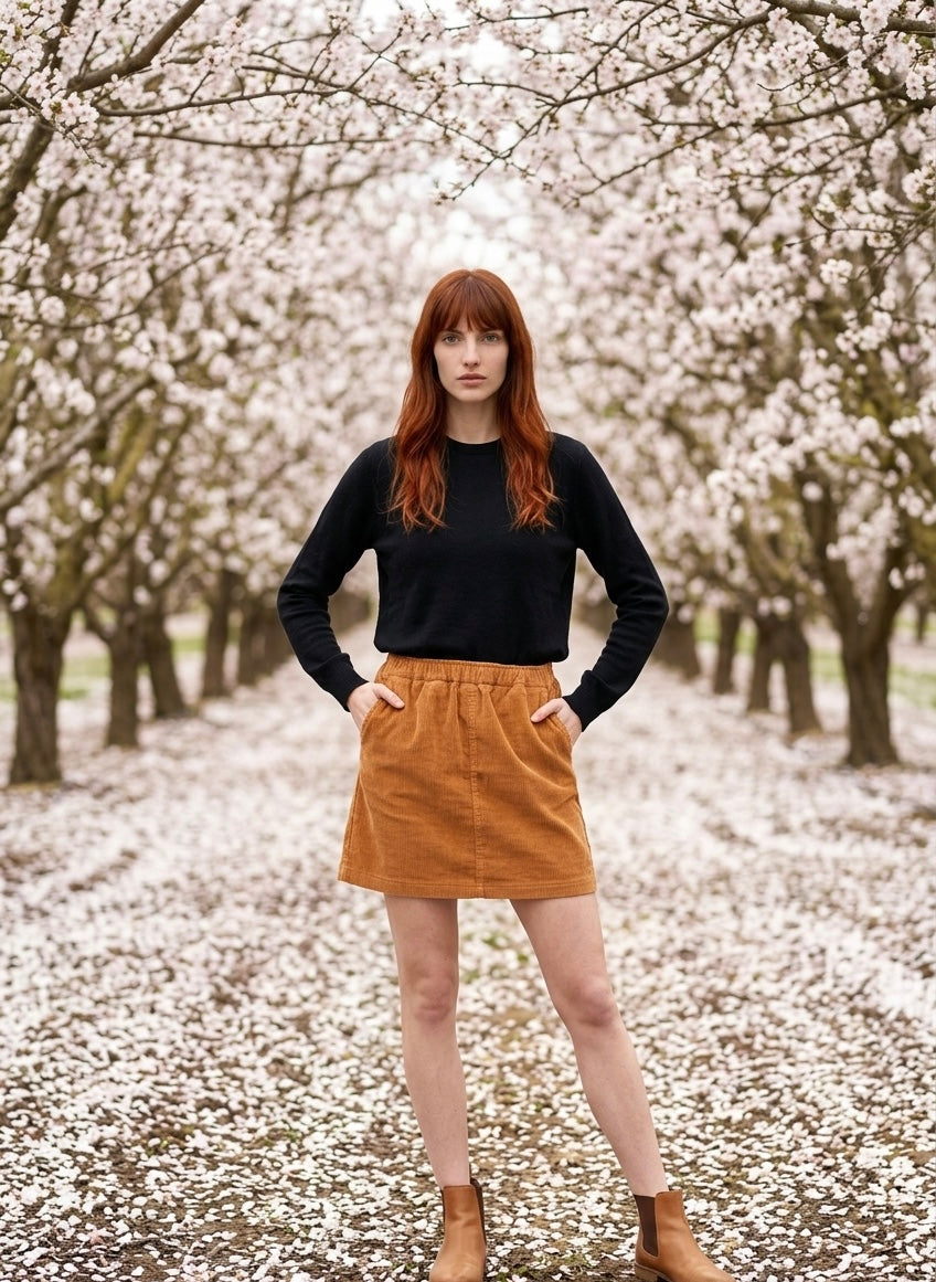 Corduroy Mini Skirt