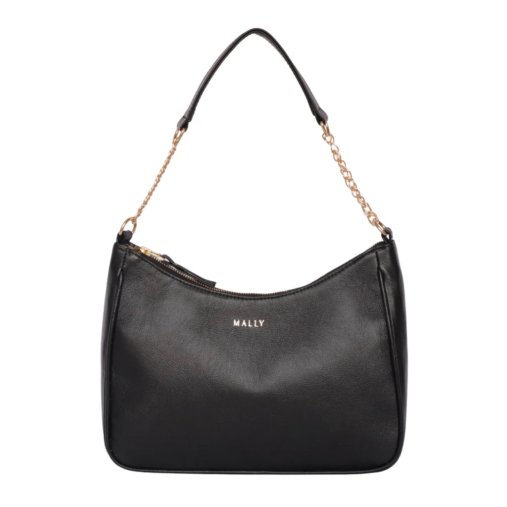 Silvia Leather Baguette Bag