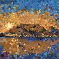 Allison Pilling Table Mountain Orange Limited Edition Canvas Print