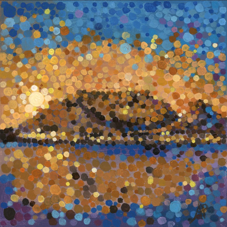 Allison Pilling Table Mountain Orange Perspex Print