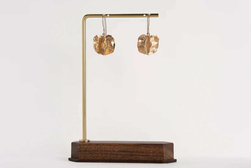 Medium Bushwillow drop on hook - Rose Gold