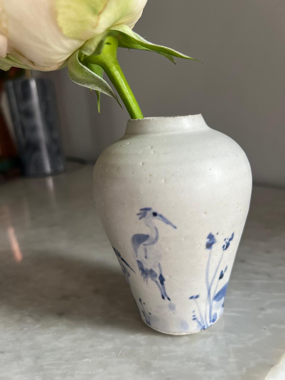 Sarah Walters Small Bird Bud Vase
