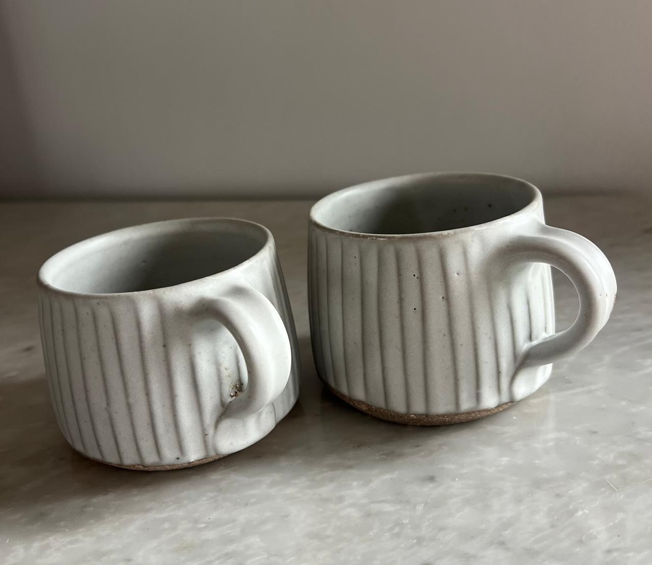 Sarah Walters Set of Two Textured Mugs