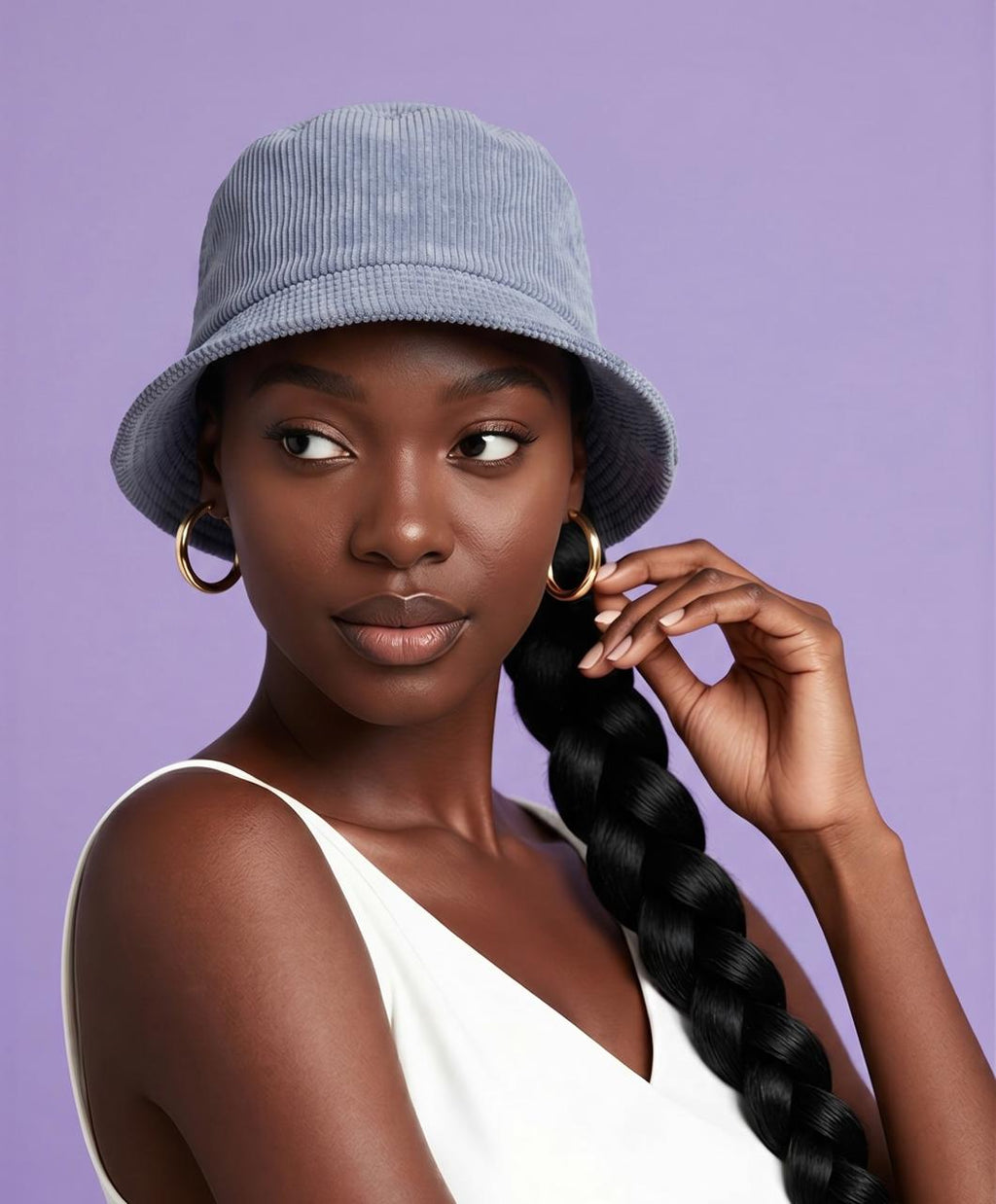 Yisipho Winter Broche Style Hat with Velvet Ribbon